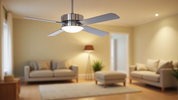 Votant un ventilateur de plafond moderne pour votre confort intérieur