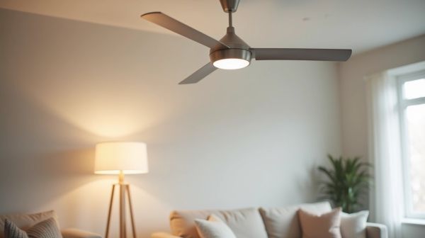 Votant un ventilateur de plafond moderne pour votre confort intérieur